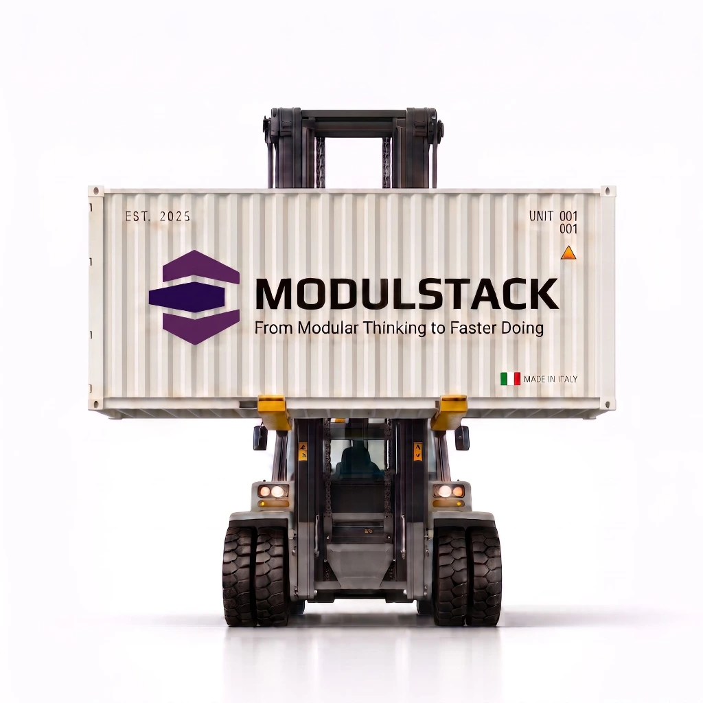 Container Modulstack muletto trasportabile